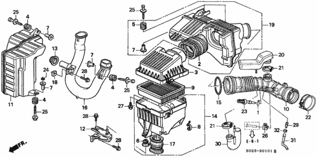 Air Cleaner (VTEC) for 1997 Honda Civic #0