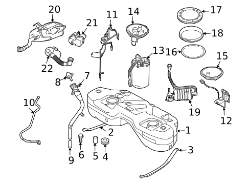 Fuel System Components for 2008 BMW X3 #0