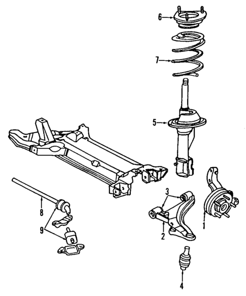Suspension Components for 1993 Chrysler LeBaron #2