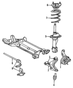 4449448 - Suspension: Knuckle for Chrysler: LeBaron | Dodge: Daytona, Shadow, Spirit Image