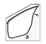 6786112A80 - Body: Door Weather-strip for Scion: iM | Toyota: Corolla iM Image