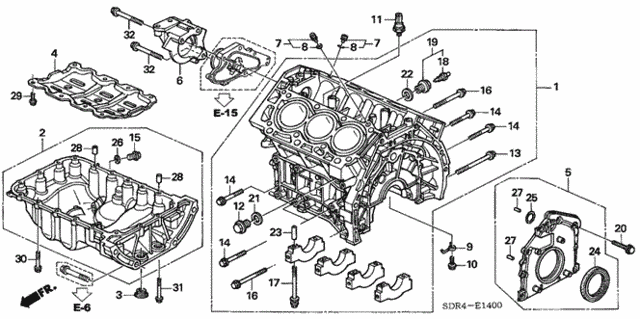 Cylinder Block - Oil Pan for 2007 Honda Accord #0