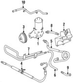 124460168080 - : Power Steering Pump for Mercedes-Benz Image