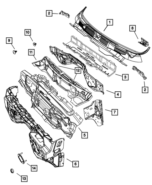Cowl and Dash Panel for 2016 Ram 1500 #0