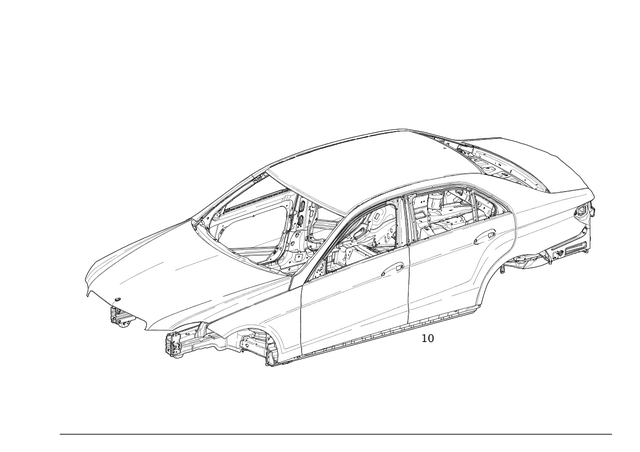 2126005405 - Body-in-White: Body-in-White for Mercedes-Benz: E250, E350, E400, E550, E63 AMG Image image