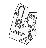 81126SDAL14 - Body: Seat Back Frame for Honda: Accord Image
