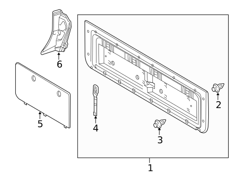 Interior Trim - Tail Gate for 2013 Toyota Land Cruiser #0