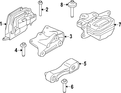 Engine & Trans Mounting for 2020 Mini Cooper Countryman #0