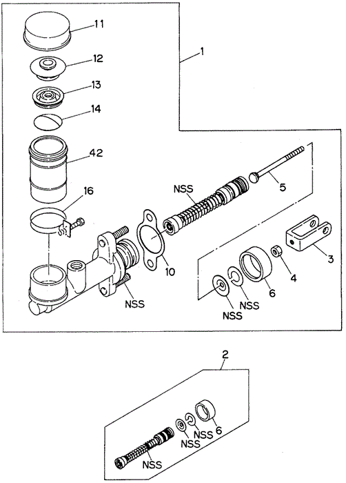 MT Clutch Master Cylinder for 1997 Honda Passport #0