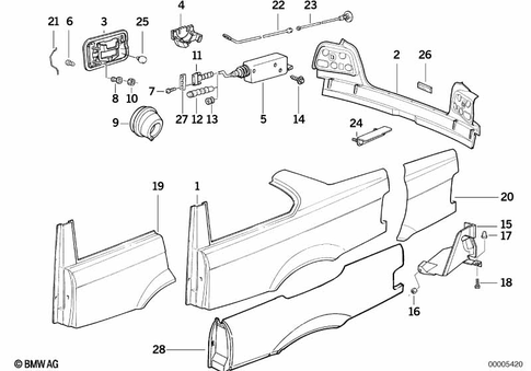 Body-Rear Body for 1996 BMW 325is #0