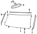 8970393390 - : Glass Support for Isuzu Image