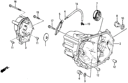 MT Transmission Housing for 1984 Honda Wagovan #0