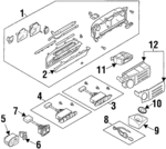 85012PA170 - Body: Gauge Cluster for Subaru: SVX Image