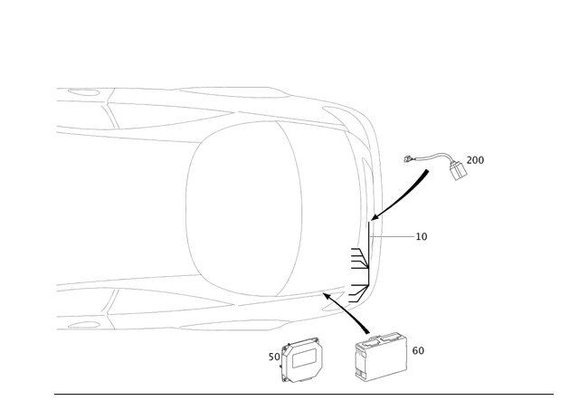 2165408307 - Electrical System: Wiring Harness for Mercedes-Benz: CL550, CL600, CL63 AMG, CL65 AMG Image image