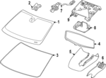 86539023 - Body: Windshield for Chevrolet: Silverado EV | GMC: Sierra EV Image