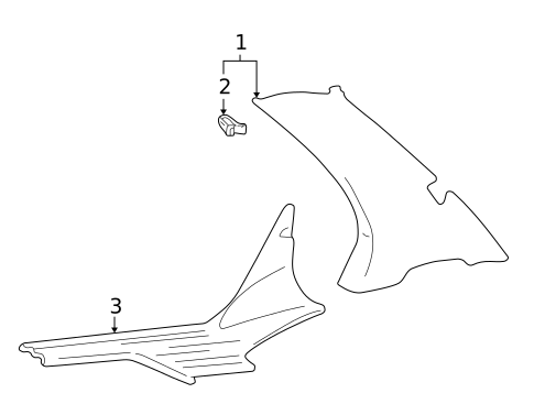 Interior Trim - Quarter Panels for 2005 Kia Optima #0