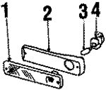 J0994021 - Electrical: Side Marker Lamp for Jeep: Cherokee, CJ7, Grand Wagoneer, J10, J20, Scrambler, Wagoneer Image
