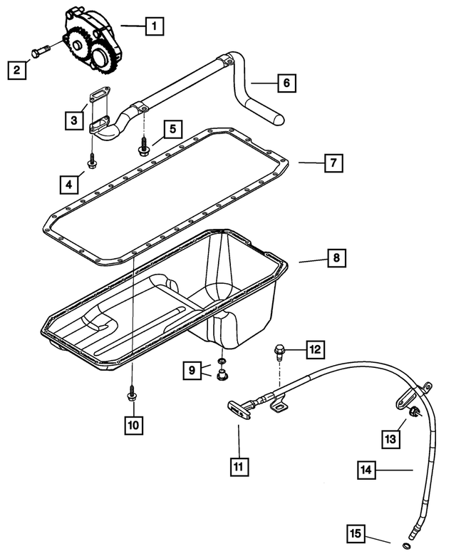 4429460 - Engine 5.9L Six Cylinder (Diesel): Hex Flange Head Bolt, Mounting for Mopar Image