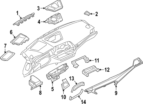 Instrument Panel Components for 2024 BMW i4 #0