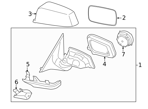 Outside Mirrors for 2012 BMW 750Li xDrive #0