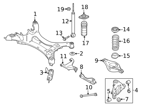 Rear Suspension for 2013 INFINITI JX35 #2