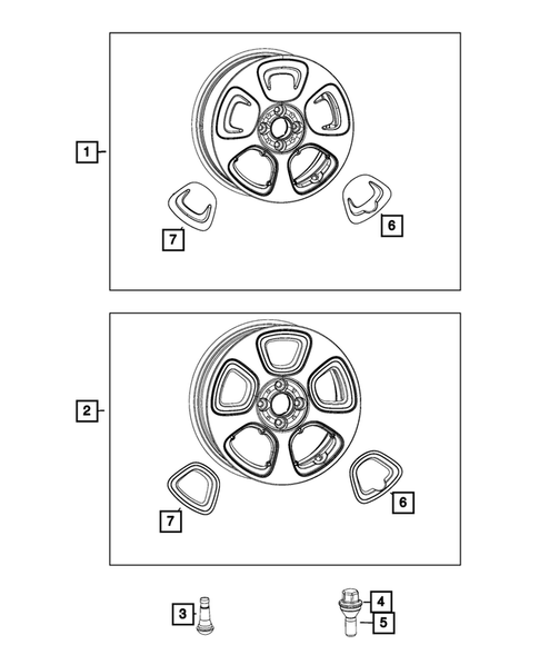Wheels, Tires and Hardware for 2015 Fiat 500 #1