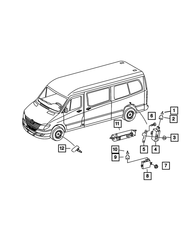 « 68042156AA –  : Système De Surveillance De La Pression Des Pneus Module pour Mopar Image »