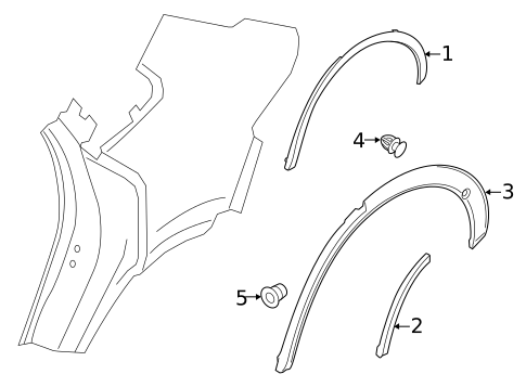 Exterior Trim - Quarter Panel for 2022 Porsche Cayenne #0