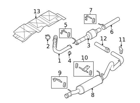 Exhaust Components for 2009 Ford E-350 Super Duty #0