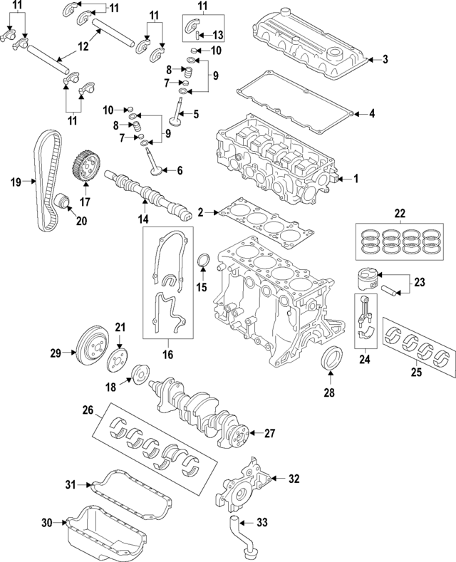 B63010431A - : Oil Pan Gasket for Mazda Image