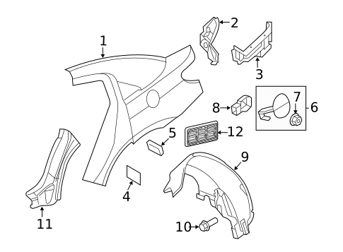 Rear Door for 2010 Dodge Avenger #1