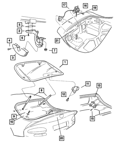Glass, Windshield, Backlite, Mirror for 2001 Dodge Viper #0