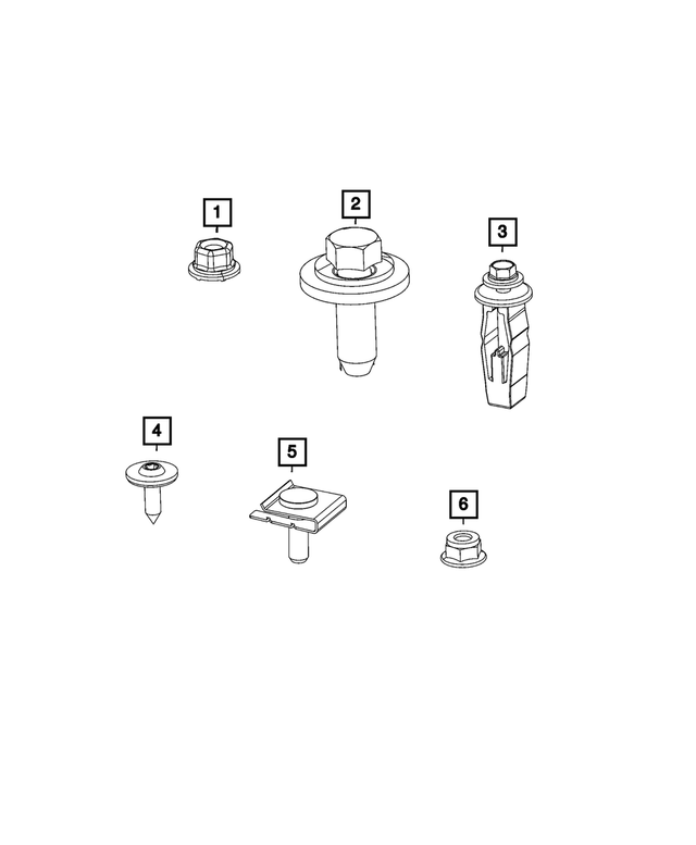 6513036AA - Electrical: Retainer Bolt for Mopar Image