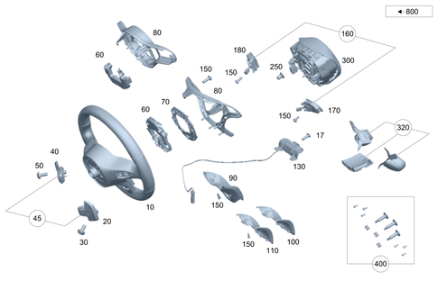 Steering Wheel and Steering Wheel Lock for 2018 Mercedes-Benz E43 AMG #0