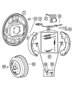 68003576AA - Brakes: Brake Backing Plate, Right for Mopar Image
