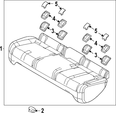 Rear Seat Components for 2022 Mazda MX-30 EV #2