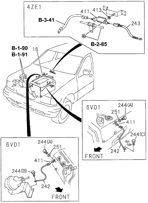 Wiring Harness (Engine) for 1997 Honda Passport #0
