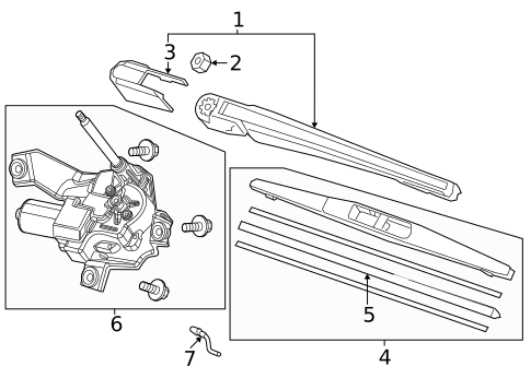 Wiper & Washer Components for 2025 Acura ADX #0