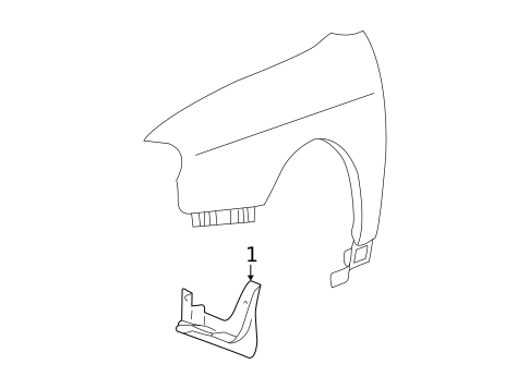 Exterior Trim - Fender for 2001 Hyundai Santa Fe #0
