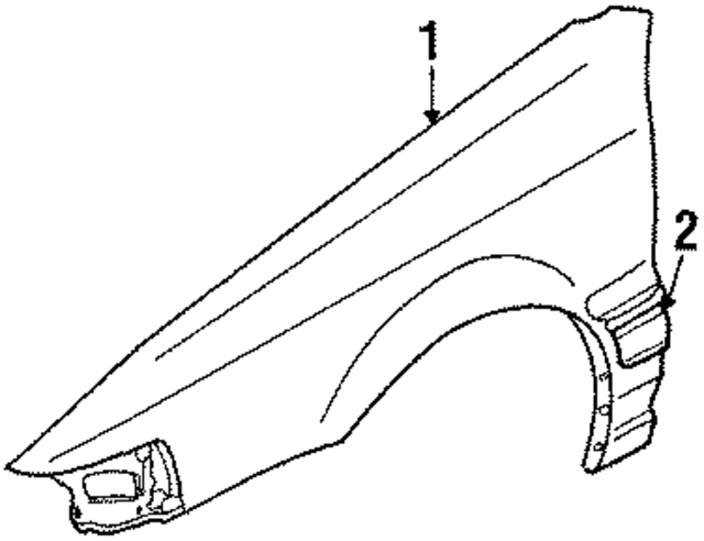 GJY252210 - : Fender for Mazda Image
