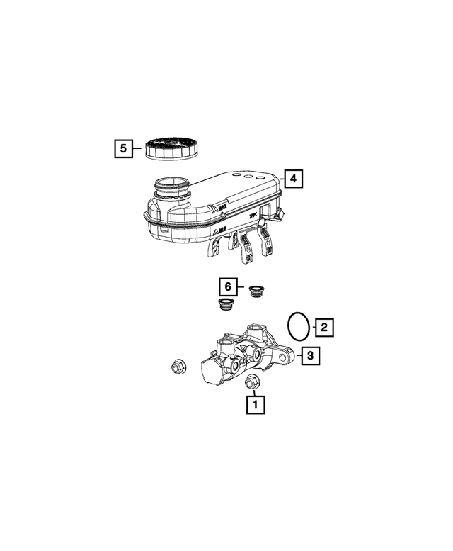 « 5191826AA – Brakes : Maître-cylindre/servofrein Joint, Montage pour Mopar Image »