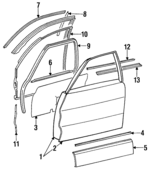 1267204205 - : Door Shell for Mercedes-Benz Image