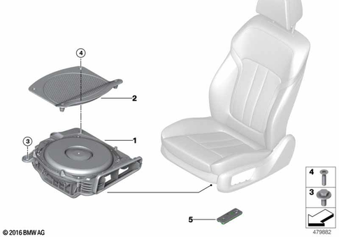 Single Parts Loudspeaker for 2021 BMW BMW ALPINA B7 #1