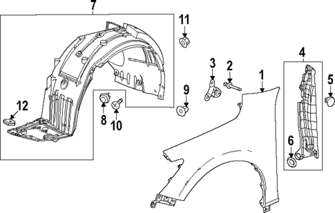 Fender & Components for 2024 Acura Integra #0