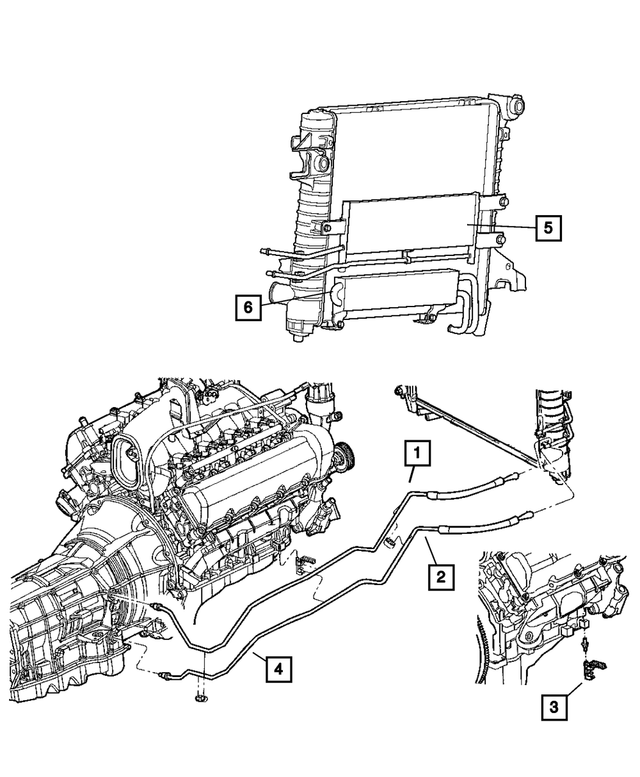 « 5290415AB –  : Huile De Transmission Refroidisseur pour Mopar Image »