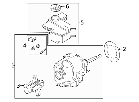 Master Cylinder - Components On Dash Panel for 2023 Porsche Taycan #0