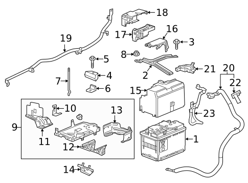 Battery for 2021 Chevrolet Malibu #0