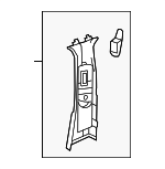 21269027267N73 - Body: Upper Center Pillar Trim for Mercedes-Benz Image
