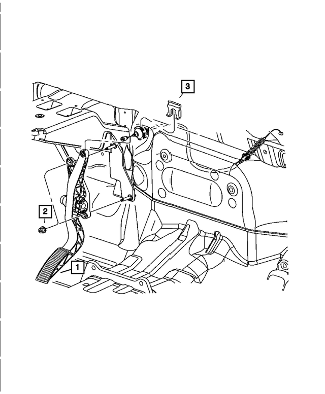 52021707AD - Fuel: Accelerator Pedal for Mopar Image image