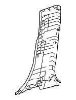 6241448080C0 - Body: Lower Center Pillar Trim for Lexus: RX350, RX350h, RX450h+, RX500h Image